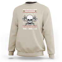 Christmas Sweatshirt Viking Valhalla Deck The Halls With Skulls And Bodies - Wonder Print Shop