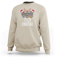 Christmas Sweatshirt Feliz Navidad Mexican Sugar Skulls Reindeer Santa - Wonder Print Shop