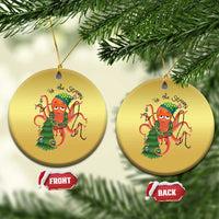 Funny Christmas Tree Octopus Tis The Season Christmas Ornament - Wonder Print Shop