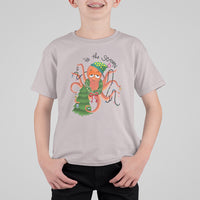 Octopus Tis The Season Christmas Tree T Shirt For Kid - Wonder Print Shop