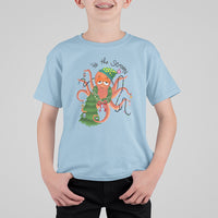 Octopus Tis The Season Christmas Tree T Shirt For Kid - Wonder Print Shop