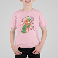 Octopus Tis The Season Christmas Tree T Shirt For Kid - Wonder Print Shop