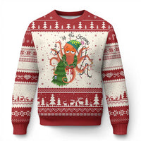 Funny Christmas Tree Octopus Tis The Season Ugly Christmas Sweater - Wonder Print Shop