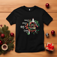 Christmas T Shirt Dance Like Frosty Shine Like Rudolph Give Like Santa Love Like Jesus Tie Dye - Wonder Print Shop