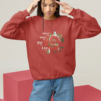 Christmas Sweatshirt Dance Like Frosty Shine Like Rudolph Give Like Santa Love Like Jesus Tie Dye - Wonder Print Shop