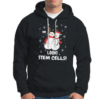 Look Stem Cell Snowman Funny Christmas Science Hoodie - Wonder Print Shop