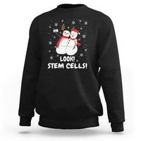 Look Stem Cell Snowman Funny Christmas Science Sweatshirt - Wonder Print Shop