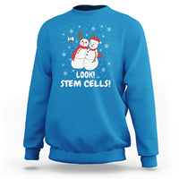 Look Stem Cell Snowman Funny Christmas Science Sweatshirt - Wonder Print Shop