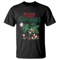 Mele Kalikimaka Santa Climb Palm Tree Hawaiian Christmas T Shirt - Wonder Print Shop