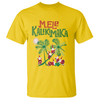 Mele Kalikimaka Santa Climb Palm Tree Hawaiian Christmas T Shirt - Wonder Print Shop