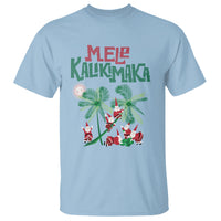Mele Kalikimaka Santa Climb Palm Tree Hawaiian Christmas T Shirt - Wonder Print Shop