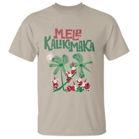 Mele Kalikimaka Santa Climb Palm Tree Hawaiian Christmas T Shirt - Wonder Print Shop