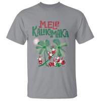 Mele Kalikimaka Santa Climb Palm Tree Hawaiian Christmas T Shirt - Wonder Print Shop