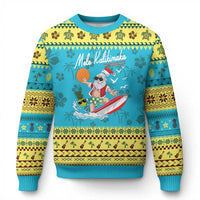 Xmas In Hawaii Ugly Christmas Sweater Mele Kalikimaka Surfing Santa Vintage Hawaiian Christmas - Wonder Print Shop