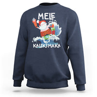 Mele Kalikimaka Surfing Cute Santa Hawaiian Christmas Sweatshirt - Wonder Print Shop