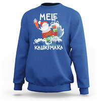 Mele Kalikimaka Surfing Cute Santa Hawaiian Christmas Sweatshirt - Wonder Print Shop