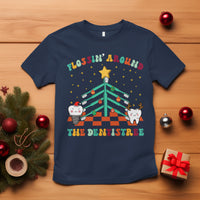 Flossing Around The Dentistree Funny Xmas Dental Hygienist T Shirt - Wonder Print Shop
