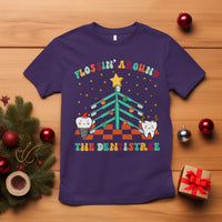 Flossing Around The Dentistree Funny Xmas Dental Hygienist T Shirt - Wonder Print Shop
