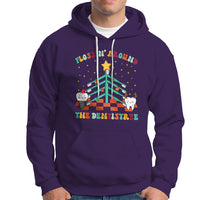 Flossing Around The Dentistree Funny Xmas Dental Hygienist Hoodie - Wonder Print Shop