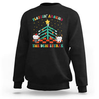 Flossing Around The Dentistree Funny Xmas Dental Hygienist Sweatshirt - Wonder Print Shop