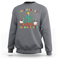 Flossing Around The Dentistree Funny Xmas Dental Hygienist Sweatshirt - Wonder Print Shop