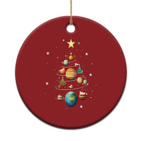 Funny Solar System Space Planets Xmas Tree Christmas Ornament - Wonder Print Shop