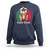 Cholo Claus Christmas Funny Mexican Santa Sombrero Feliz Navidad Sweatshirt - Wonder Print Shop