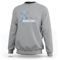 Freezing Season Christmas Reindeer Snowflake Sweatshirt - Wonder Print Shop