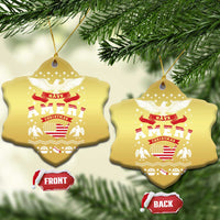 Have Ameri-Christmas USA Patriotic Eagle Xmas Christmas Ornament - Wonder Print Shop