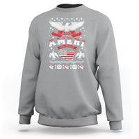 Have Ameri-Christmas USA Patriotic Eagle Xmas Sweatshirt - Wonder Print Shop