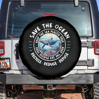Earth Day Save The Ocean Humpback Whale Spare Tire Cover