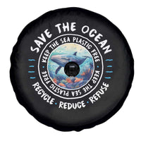 Earth Day Save The Ocean Humpback Whale Spare Tire Cover