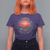 Feminist T Shirt For Women It's A Beautiful Day To Smash The Patriarchy Rainbow - Wonder Print Shop