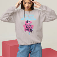 Feminist Sweatshirt In A Mood To Destroy The Patriarchy Cool Women Smoking - Wonder Print Shop