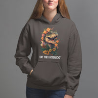 Eat The Patriarchy Feminist Dinosaur Hoodie - Wonder Print Shop