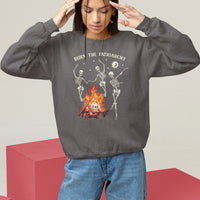 Funny Feminist Sweatshirt Burn The Patriarchy Skeleton Dancing - Wonder Print Shop