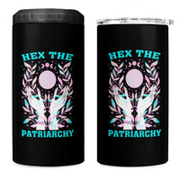 Feminist Witch 4 in 1 Can Cooler Tumbler Hex The Patriarchy Celestial Moon