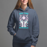 Feminist Witch Hoodie Hex The Patriarchy Celestial Moon - Wonder Print Shop