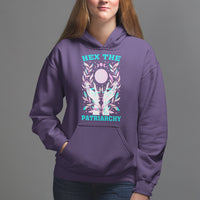 Feminist Witch Hoodie Hex The Patriarchy Celestial Moon - Wonder Print Shop