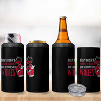 Feminist Witch 4 in 1 Can Cooler Tumbler They Didn't Burn Witches They Burned Women Roses