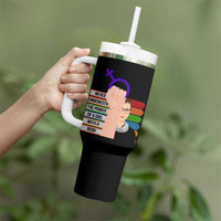 Feminist Tumbler With Handle Never Underestimate The Power Of A Girl With A Book RBG