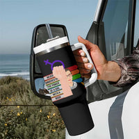 Feminist Tumbler With Handle Never Underestimate The Power Of A Girl With A Book RBG