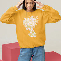 Women's Rights Sweatshirt Little Girls With Dreams Become Women With Vision - Wonder Print Shop
