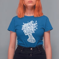 Women's Rights T Shirt For Women Little Girls With Dreams Become Women With Vision - Wonder Print Shop