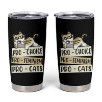 Feminist Tumbler Cup Pro Choice Pro Feminism Pro Cats Funny Cat Coffee
