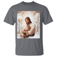 Jesus Hugs Cats Paradise Funny Christian Cat Lover T Shirt - Wonder Print Shop