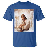 Jesus Hugs Cats Paradise Funny Christian Cat Lover T Shirt - Wonder Print Shop
