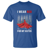 MMIW T Shirt I Wear Red For My Sister Native American - Wonder Print Shop