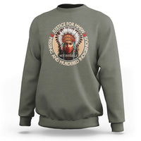 MMIW Sweatshirt Justice For Missing Murdered Indigenous Women Girl - Wonder Print Shop