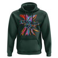 Mental Health Hoodie Existential Dread Liquid Melting Typography - Wonder Print Shop